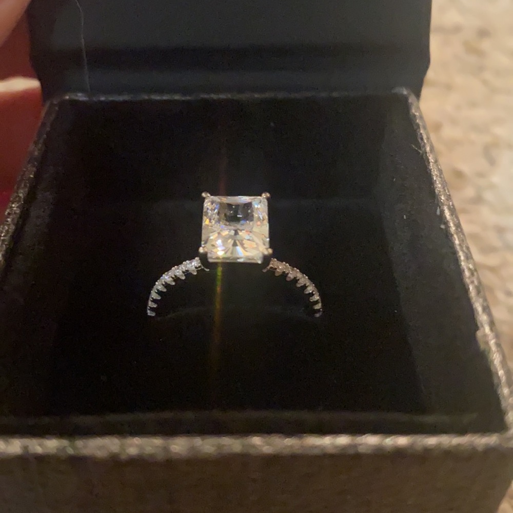 NEW Tiger Gems 3ctw Radient Cut Solitaire Engagement Ring - Picture 5 of 10